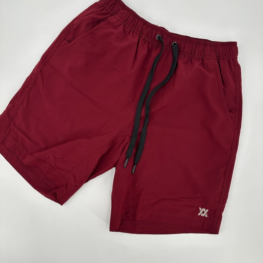 Dixxon Premium Apparel Men's Burgundy Athletic‎ Shorts Size S Built-in Liner